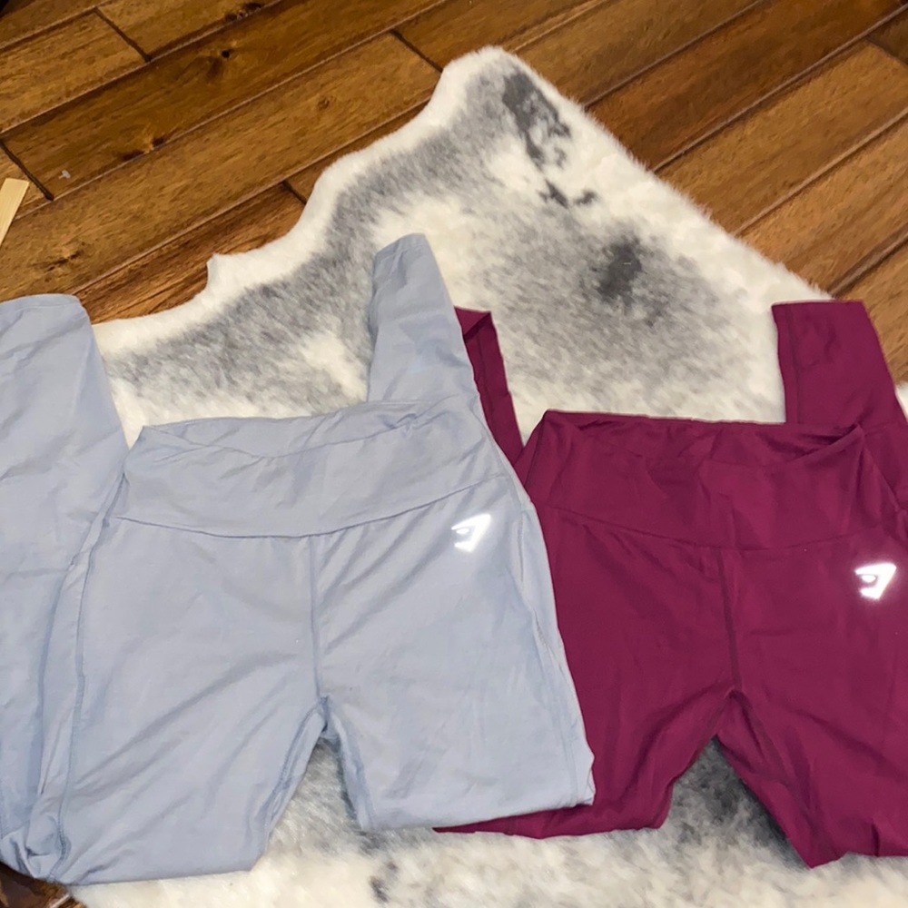 Gymshark Leggings Xs/S Silver & Wine